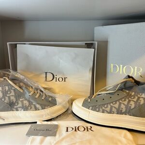 Dior Gray High-Top Sneakers